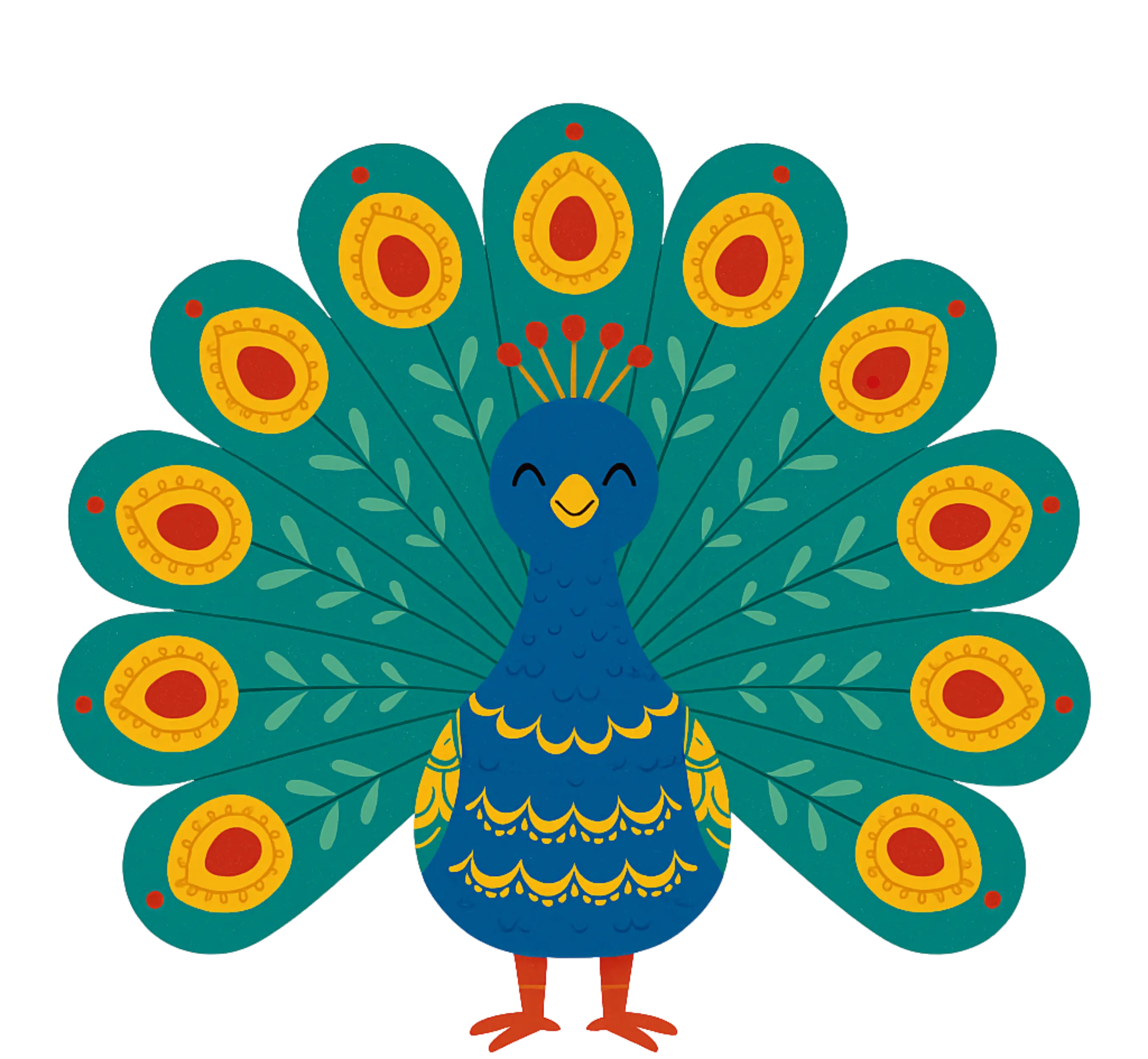 Decorative peacock